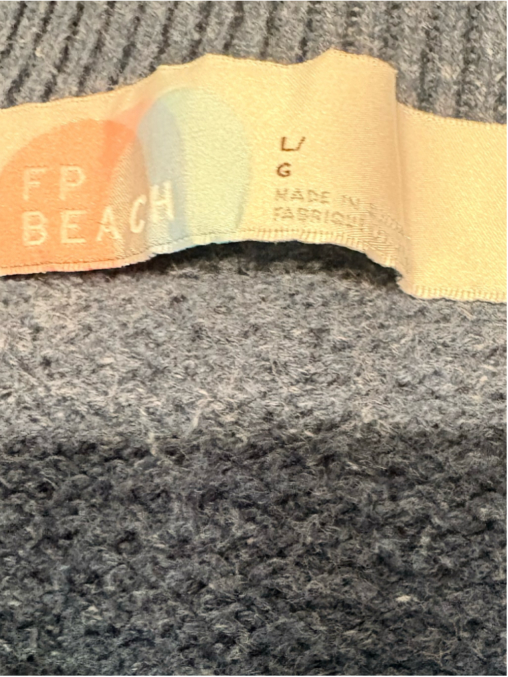 Free People Beach Hailee Sweater Set Size L Navy Blue - Picture 5 of 8